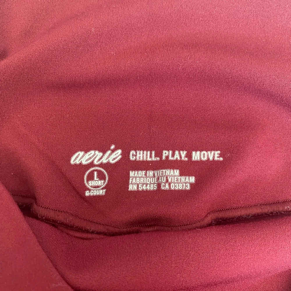 Aerie Maroon Leggings - Picture 3 of 5